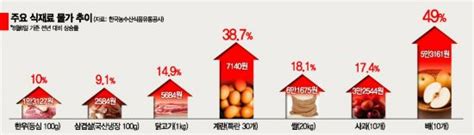 조류독감·돼지열병·폭염역대 최고 추석물가 예고 네이트 뉴스