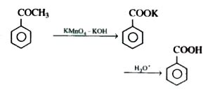 Acetophenone to benzoic acid