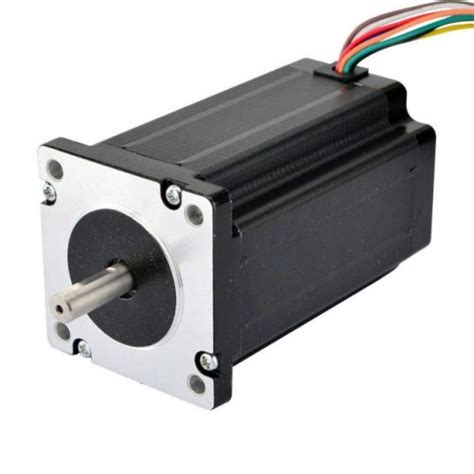 Dual Shaft Nema 24 CNC Stepper Motor 4Nm With 8 Wires Oz Robotics