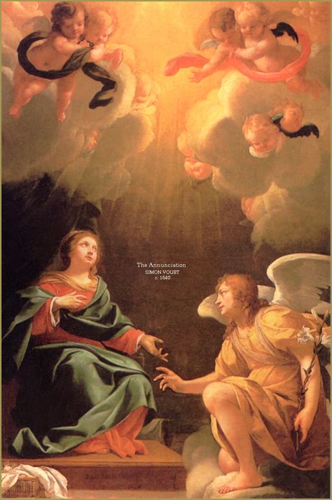 The Annunciation Simon Vouet The Light Of Faith