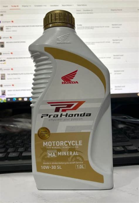 HONDA ENGINE OIL 10W 30 SL GOLD LITER ORIGINAL HONDA Lazada PH