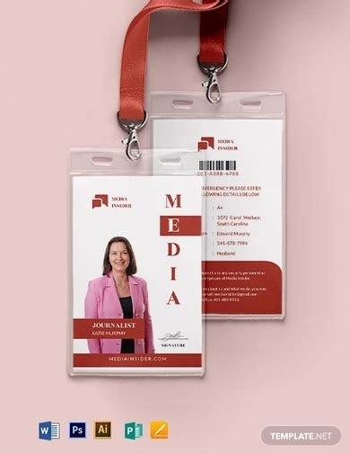 Modern Id Card 10 Examples Illustrator Word Pages Photoshop