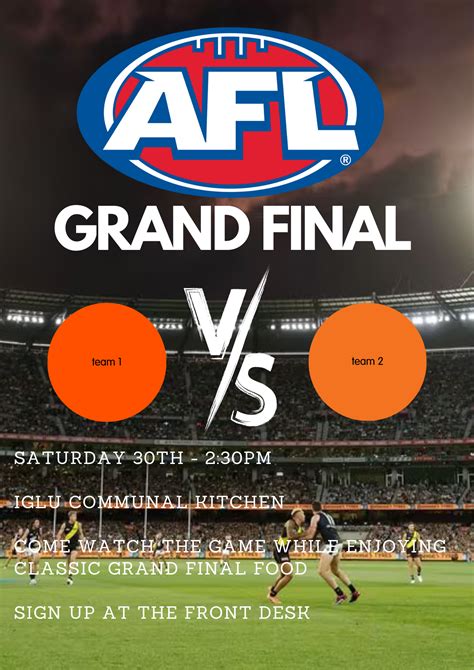 AFL Grand Final – My Iglu Flagstaff Gardens