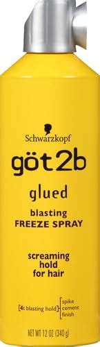 Got2b Glued Blasting Freeze Hairspray Aero 12 Ounce Walmart