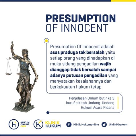 Pembahasan Tentang Asas Praduga Tak Bersalah Jurnal Hukum