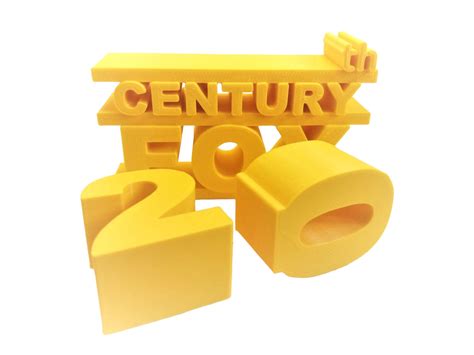 20th Century Fox Style Logo 3d Printed PLA Plastic Bio - Etsy