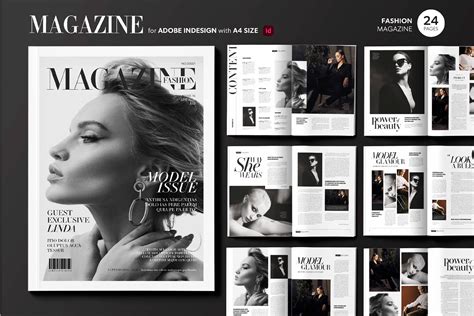 Fashion Magazine Template Flyer Templates ~ Creative Market