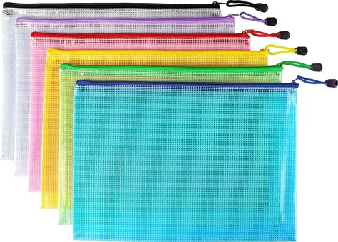 10 Pcs A5 Zipper File Bags Baotongle Zippered Waterproof