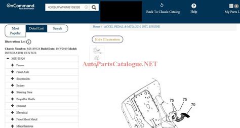 International Truck Spare Parts Catalogue