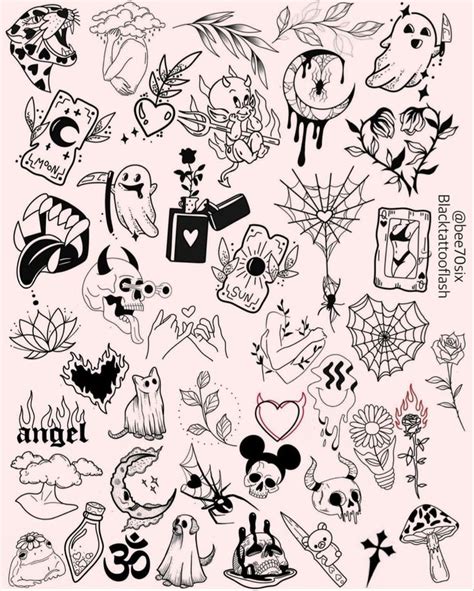 Flash Art Tattoo Ideas Tattoo Flash Art Scary Tattoos Flash Tattoo