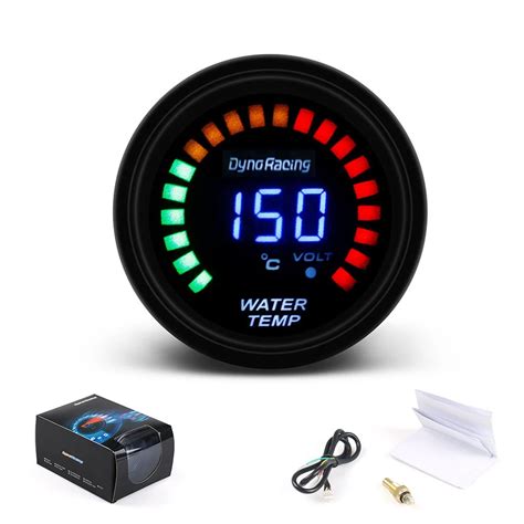 Dynoracing Mm Inch Lcd Digital Car Water Temp Gauge With Sensor