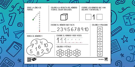 Actividad De Grafomotricidad Del Número 1 Teacher Made