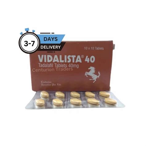 Vidalista 40mg Tablet At Rs 100stripe Tadalafil Tablets In Mumbai