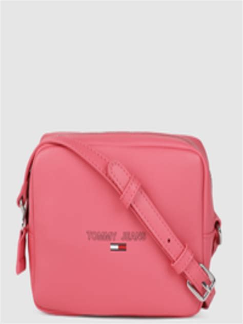 Buy Tommy Hilfiger Pink Solid Sling Bag - Handbags for Women 16546846 ...