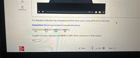 Solved The Republic Of Bucolia Has Computed Its Cpi For Chegg