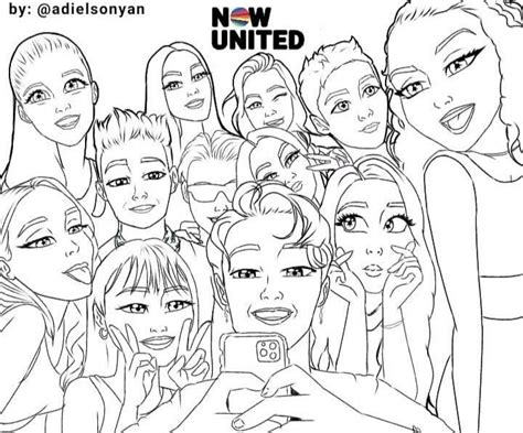 Hina Desenhos Do Now United Para Colorir E Imprimir Imprima O Desenho