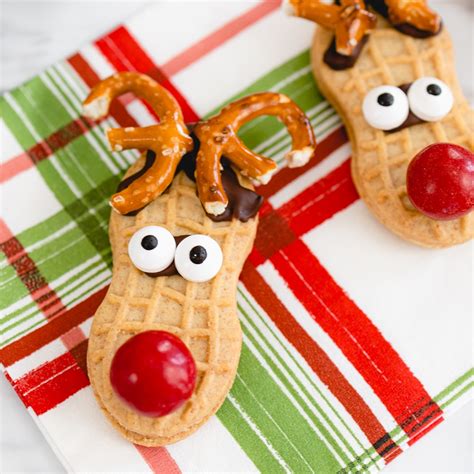 No Bake Nutter Butter Reindeer Cookies | Best Cookie Recipes