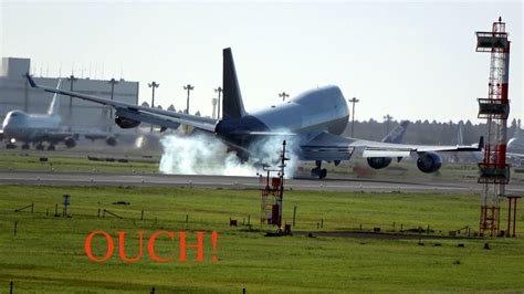 Boeing 747 Hard “to Watch” Landing Youtube