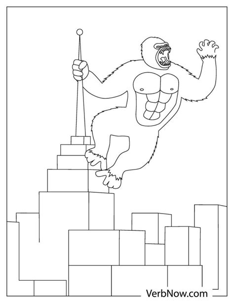 Free KING KONG Coloring Pages & Book for Download (Printable PDF) - VerbNow