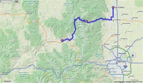 Driving Directions From Hot Sulphur Springs Colorado To Fort Collins Colorado Mapquest