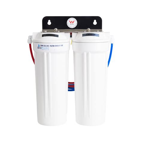 Fluoride Removal Twin Under Sink Water Filter System