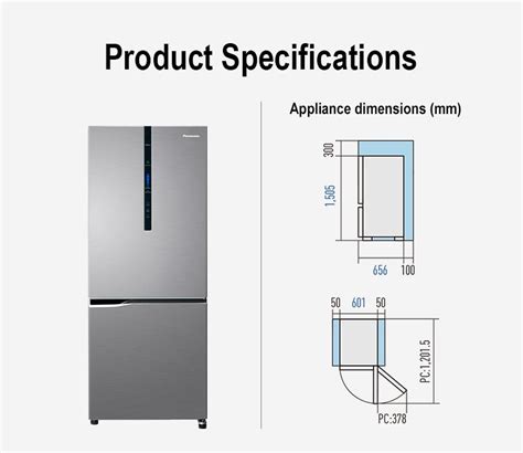 Panasonic Nr Bv280xsph 90 Cu Ft Bottom Freezer No Frost Inverter