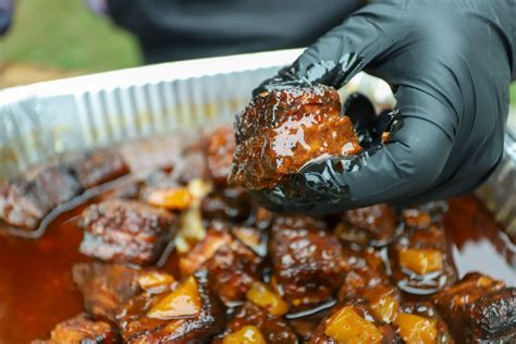 Hot Honey Peach Pork Belly Burnt Ends Ps Seasoning