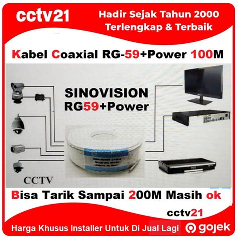 Jual Skm Cable Coaxial M Rg Power Dc Bisa Tarik Gambar M Hasil