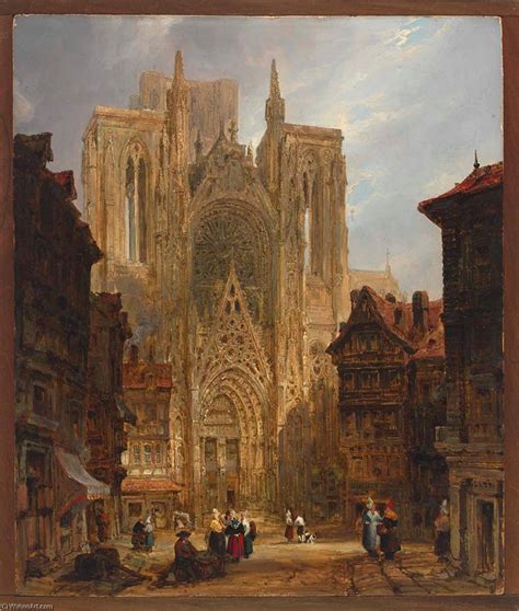 Museu De Reproduções De Arte Catedral de Rouen 1826 por David Roberts