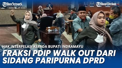 Pdip Walk Out Dalam Paripurna Soal Usulan Hak Interpelasi Pada Bupati