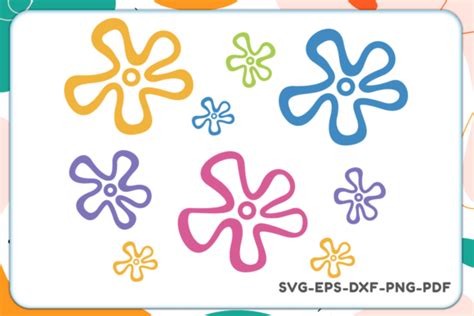 Bikini Bottom Flowers Svg Flower Svg Flower Pattern Svg