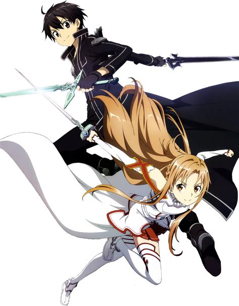 Sao Sword Art Online Kirito Asuna Render By Vurdalak84 On