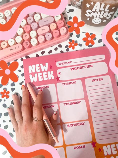 Cute new weekly planner Giấy ghi chú Văn phòng Kệ giầy