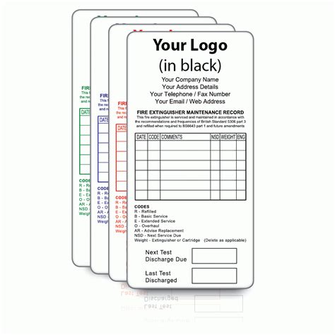 Buy Personalised Large Fire Extinguisher Labels | Label Bar