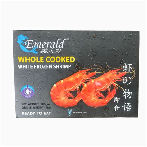 Live Frozen Cooked Prawn Vannamei White Shrimp 1kg Pkt 美人 虾