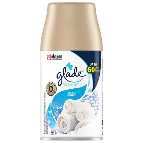 Glade Automatic Air Freshener Refill Clean Linen - 269ml | Shop Today ...