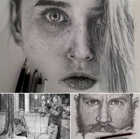 Stunning Photo Realistic Graphite Drawings By Monica Lee Realistic