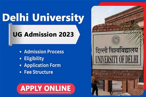 Delhi University Cuet Ug Admission 2023 दिल्ली यूनिवर्सिटी में यूजी