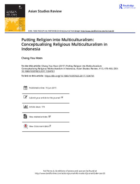 (PDF) Putting Religion into Multiculturalism: Conceptualising Religious ...