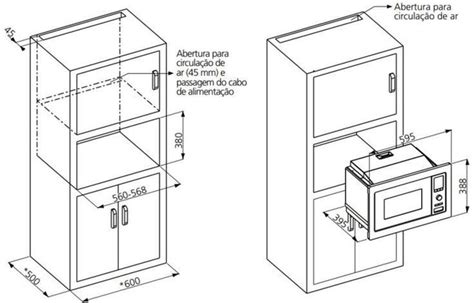 Medidas Do Microondas De Embutir Tramontina Inox Em