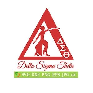 Delta Sigma Theta AEO Delta Cut File Silhouette Cricut Jpeg Svg Dfx