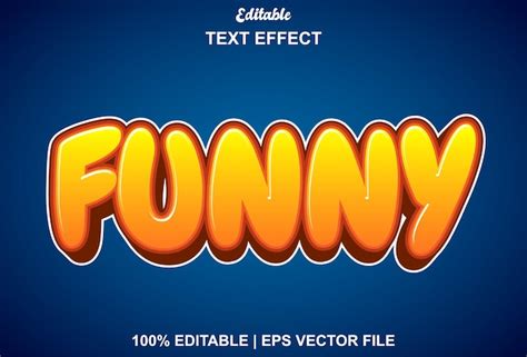 Premium Vector Funny Text Effect With Orange Color For Logo Brand And