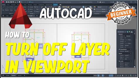 AutoCAD How To Turn Off Layer In Viewport YouTube