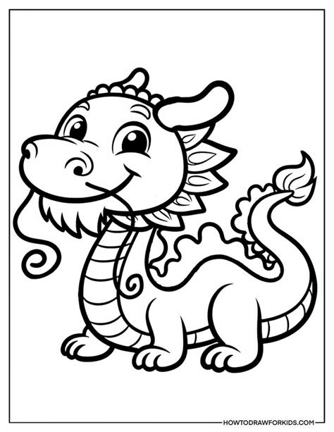 Chinese Dragon Coloring Pages - Free Printables