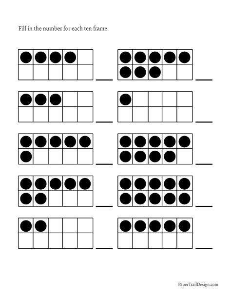 Adding Numbers With Ten Frames