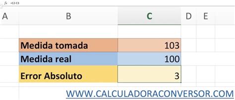 Error Absoluto Calculadora Online F Rmula Ejercicios Y M S