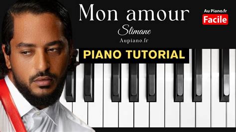 Mon Amour Slimane Piano Tutorial Cours Eurovision 2024 Acordes