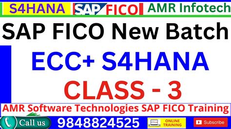 SAP FICO ECC S4HANA CLASS 3 SAP FICO Videos In Telugu SAP FICO