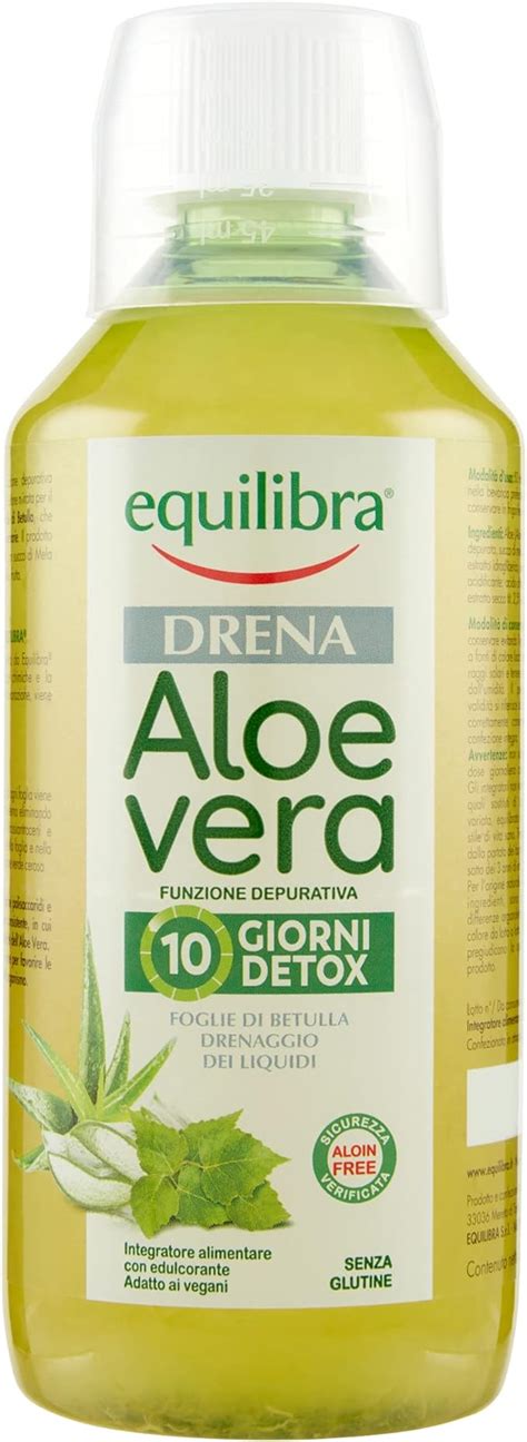 Equilibra Integratori Alimentari Aloe Vera Drena Integratore A Base