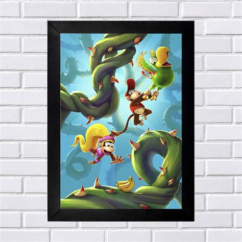 Quadro Decorativo Nerd Geek Games Nintendo Donkey Kong 2 Elo7